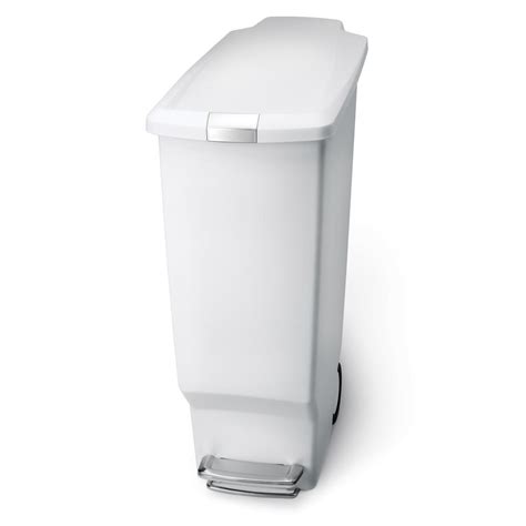 simple human white trash can|simplehuman 40l trash.